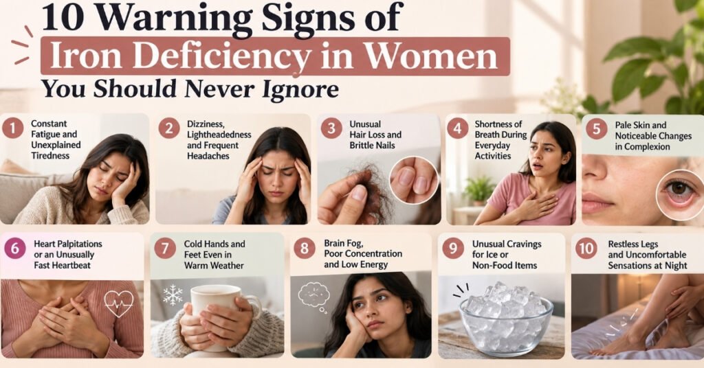 10 Warning Signs of Iron Deficiency in Women You Should Never Ignore
